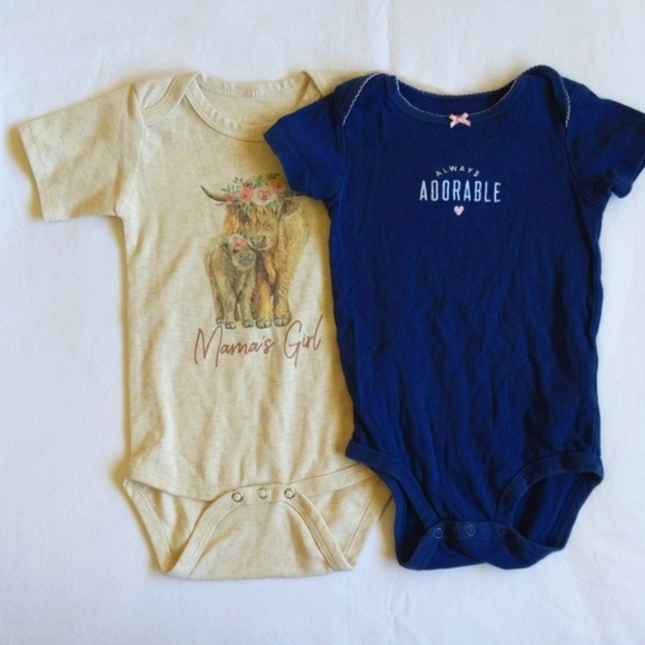 NEW small shop mama's girl short sleeve bodysuit diaper shirt 18 month baby girl - Picture 6 of 7